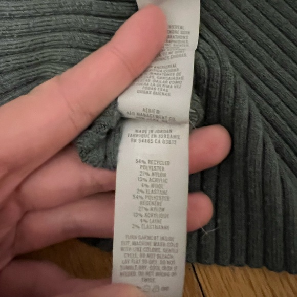 Aerie Gotta Jet! Polo Sweater and Skater Pant Set Royal Palm Size Small - Picture 6 of 15